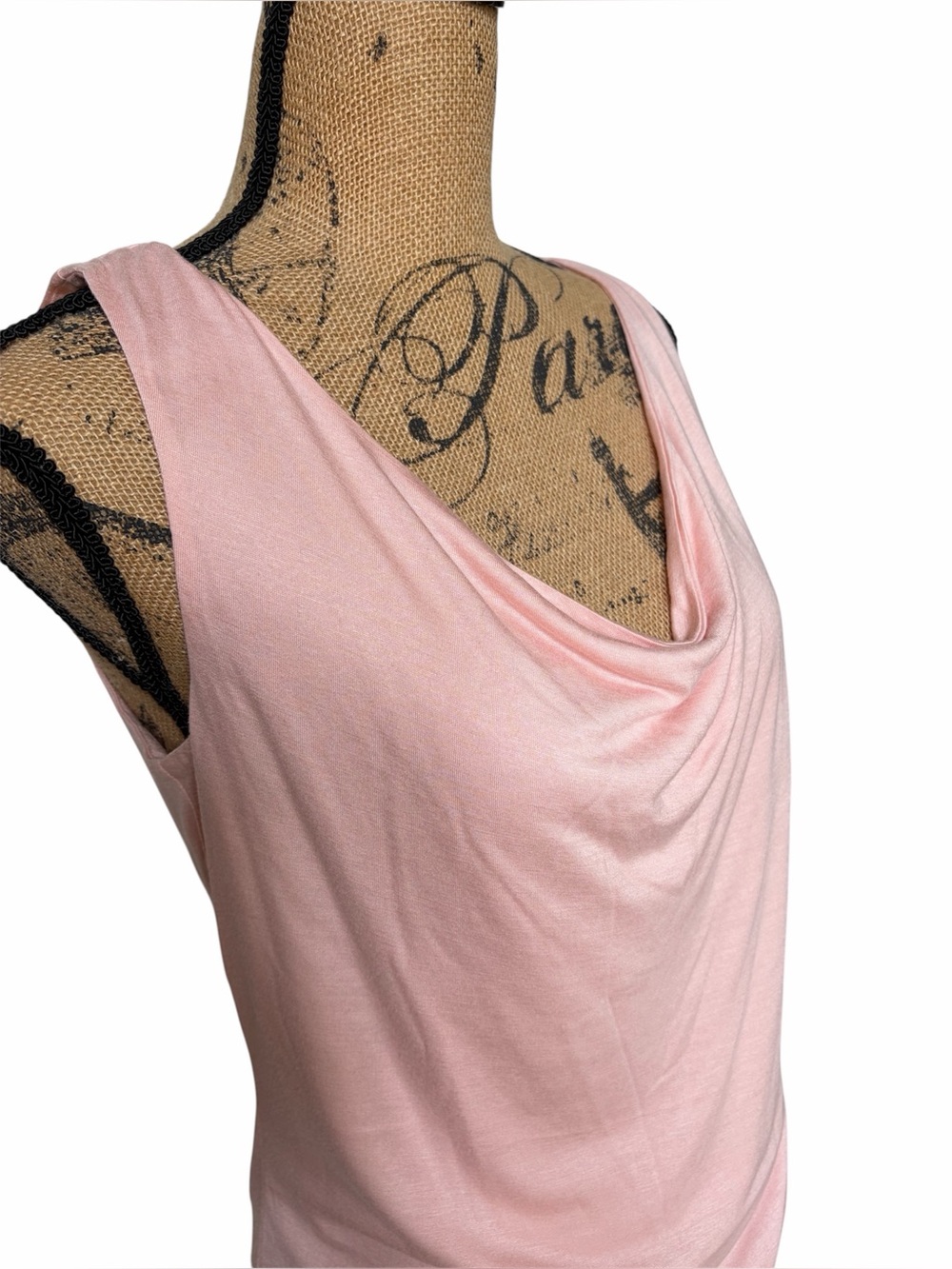 Ralph Lauren New Light Pink Draped Neckline Sleeveless Top Medium NWT - Picture 2 of 9